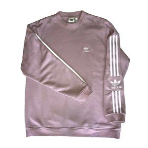 Adidas Essentials 3-Stripes Fleece Women's Sweatshirt Mauve Size M
